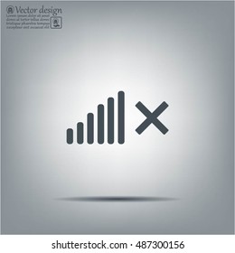 Volume Off symbol. 