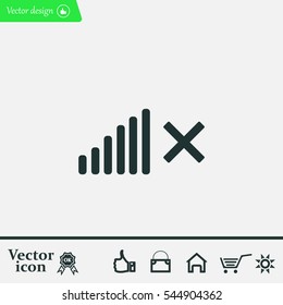 Volume Off symbol. 