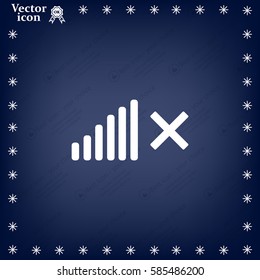 Volume Off symbol. 