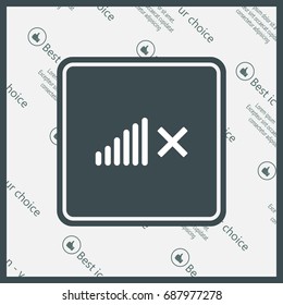 Volume Off symbol. 