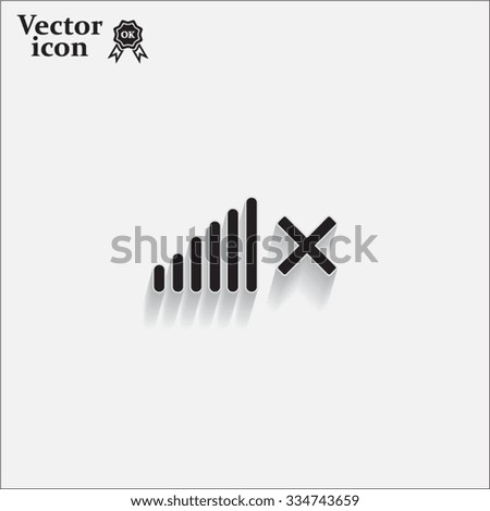 Volume Off symbol. 