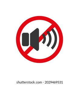 Volume Off symbol. Vector Illustration