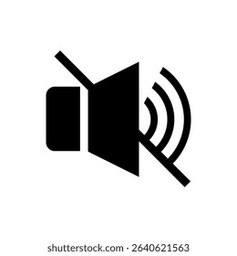 Volume Off Vector Icon – Audio Mute Flat Design