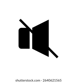 Volume Off Vector Icon – Audio Mute Flat Design
