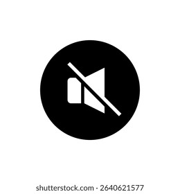 Volume Off Vector Icon – Audio Mute Flat Design