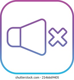 Volume Off vector icon. Can be used for printing, mobile and web applications.