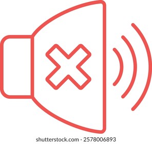 Volume Off vector icon. Can be used for printing, mobile and web applications.