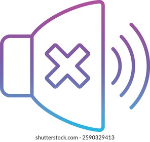 Volume Off vector icon. Can be used for printing, mobile and web applications.