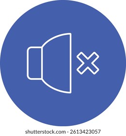Volume Off vector icon. Can be used for printing, mobile and web applications.