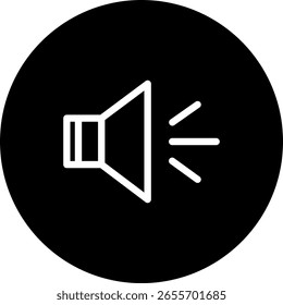Volumen sobre el icono en Black Circle