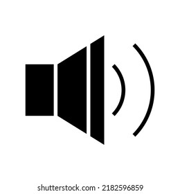 volumen en icono o logotipo símbolo de signo aislado ilustración vectorial - iconos vectoriales de estilo negro de alta calidad

