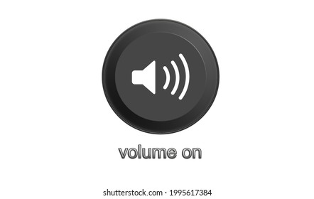 Volume On Sound Symbols Vector 3d Stock Vector (Royalty Free ...