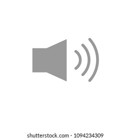 Volume on vector icon isolated