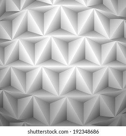 volume paper triangles on a gray background