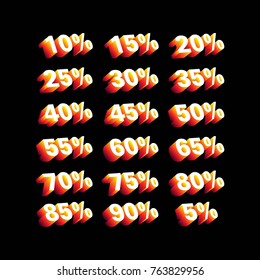 Volume percent of discounts