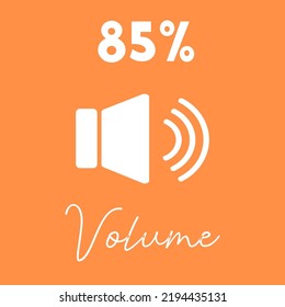 volume percentage sign vector isolated. sound for graphic design,logo,website
