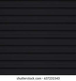 Volume realistic embossing texture, iron fence, black 3d geometric pattern, design vector dark background