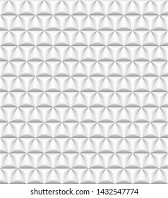 Volume realistic texture, gray 3d Triangle geometric pattern, design vector seamless Abstract background. use for wallpaper, webpage, tiling, layout