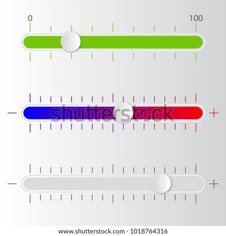 Volume scale. Vector illustration.