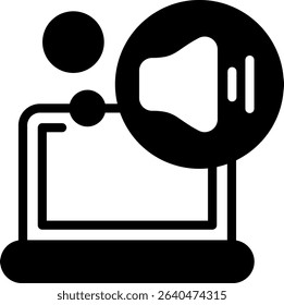 Volume Semi Solid Icon Design