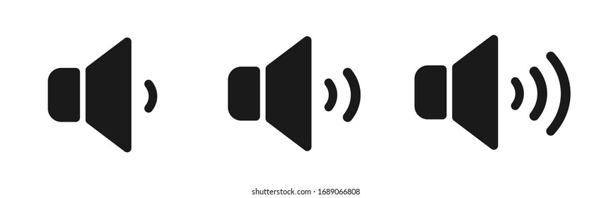 Volume set icon vector illustration