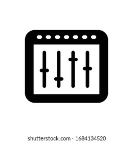 Volume Setting Vector icon Solid style. EPS 10