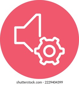 Volume setting Vector Icon which is suitable for commercial work and easily modify or edit it
