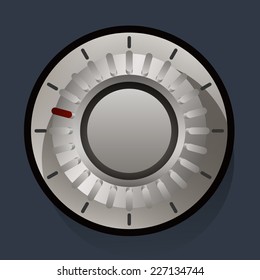 Volume settings, sound control knob , volume control, vector illustration
