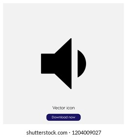 Volume sign icon in trendy flat style isolated on grey background, modern symbol vector illustration for web