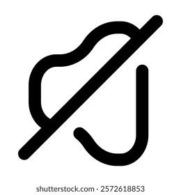 volume slash icon vector illustration style