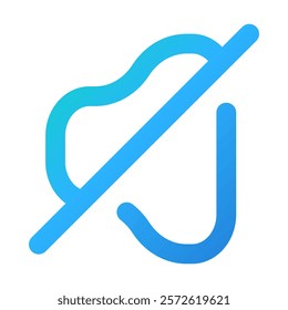 volume slash icon vector illustration style