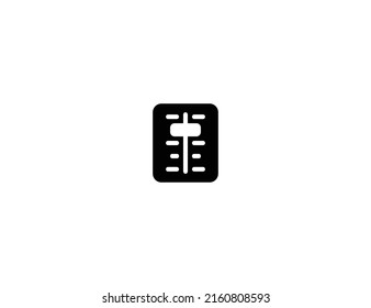 Volume Slider Isolated Vector Illustration Icon. Level Slider Emoji Illustration Icon