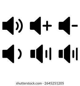 Ícones de Ajuste de Volume e Som