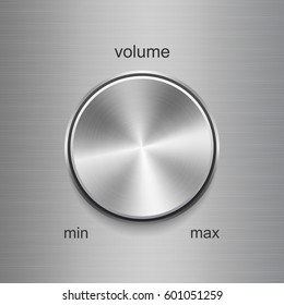 Volume sound control with metal brushed texture