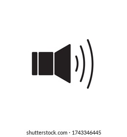 volume sound icon glyph vector. isolated on white background
