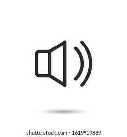 Volume and sound icon. System interface icon. Vector