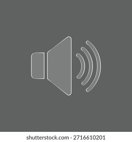 Volume and Sound Line Icon – Audio Control and Speaker Symbol