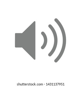 Volume, sound, speaker icon isolated for web and mobile.Pixel perfect volume up icon.Loud icon.