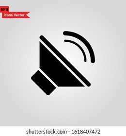 volume, sound and speaker icon vector illustration - premium vector