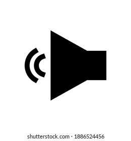 volumen, sonido, icono de altavoz ilustración vector Icono altavoz. Aislado en fondo blanco diseño simple perfecto para todo el proyecto