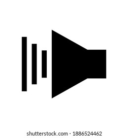 volume, sound, speaker icon vector illustration Icon Speaker. Isolated on white background simple design perfect for all project