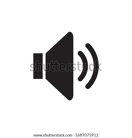 volume, sound, speaker icon vector illustration