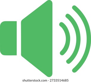 Lautstärke Sound Lautsprecher, Vektorsymbol