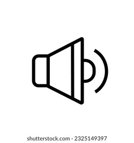 Icono de vector de sonido de volumen