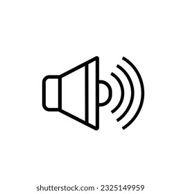 Icono de vector de sonido de volumen