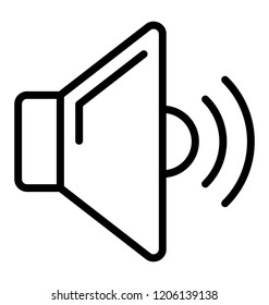 Volume speaker with sound rays 