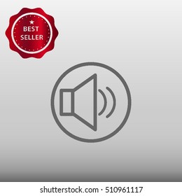 Volume Speaker Vector Icon Illustration