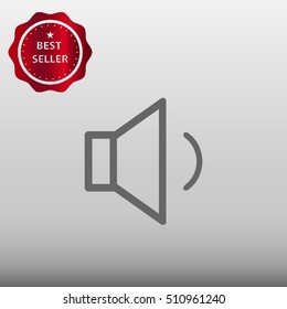 Volume Speaker Vector Icon Illustration