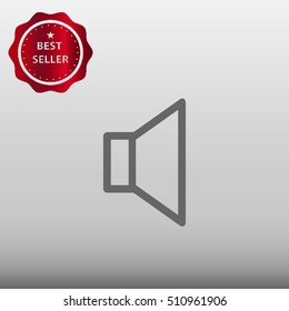 Volume Speaker Vector Icon Illustration
