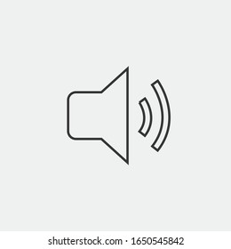 volume speaker vector icon loud